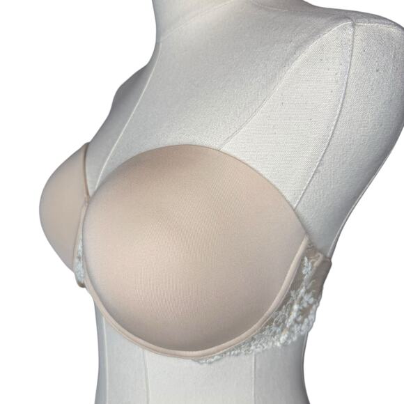 Wacoal Embrace Strapless Push Up Lace Bra 854191 Nude - Picture 4 of 7